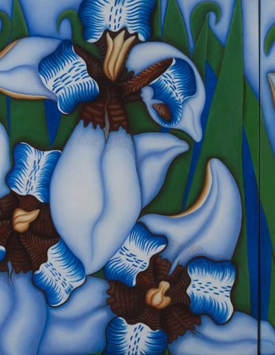 TRIPTYCH-OF-IRISES-OIL-ON-CANVAS-72-X-168